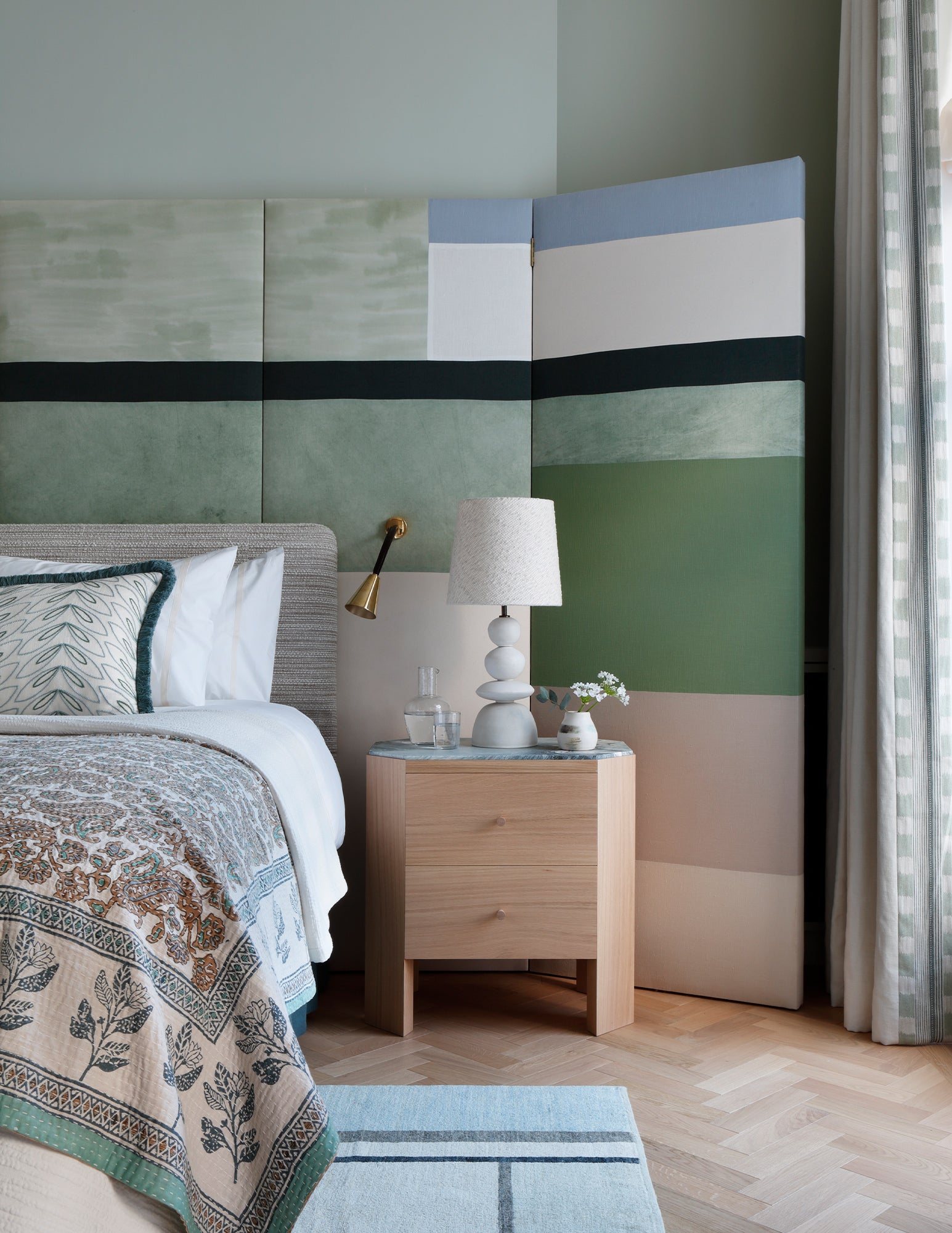 The Otto Bedside in Natural Oak